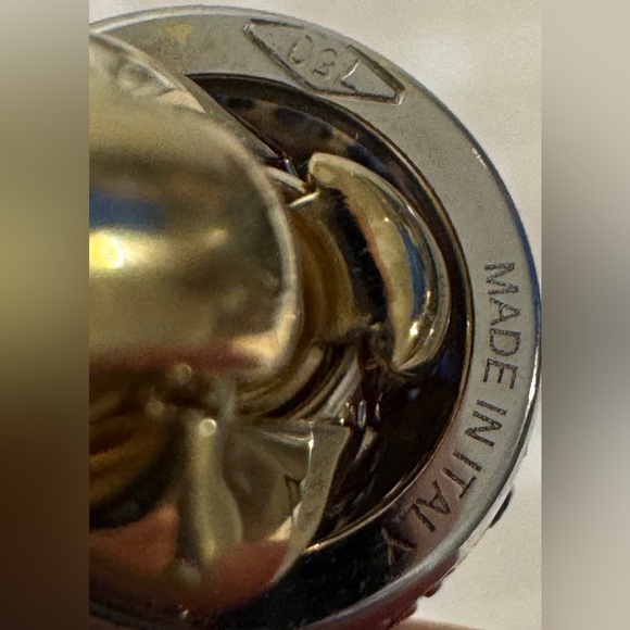 Fope Flexit Eka Bracelet Yellow Gold with White Gold Blue Sapphire Rondel Sz: 17 - Picture 11 of 15